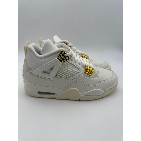 Size 6 - Air Jordan 4 Retro Metallic Gold (Women's) - Picture 1 of 10